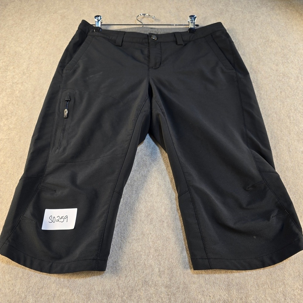 REI Co-op Womens Black Hiking Knickers Capri Pants Size 10 Stretch Outdoor Trail